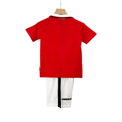Manchester United Retro 99/00 Kids home (Free Personalisation)