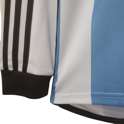 Argentina Retro 2022 Long Sleeve  Home (Free Personalisation)
