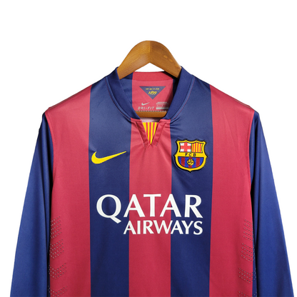 Barcelona Retro Long Sleeve 14/15 Away (Free Personalisation)