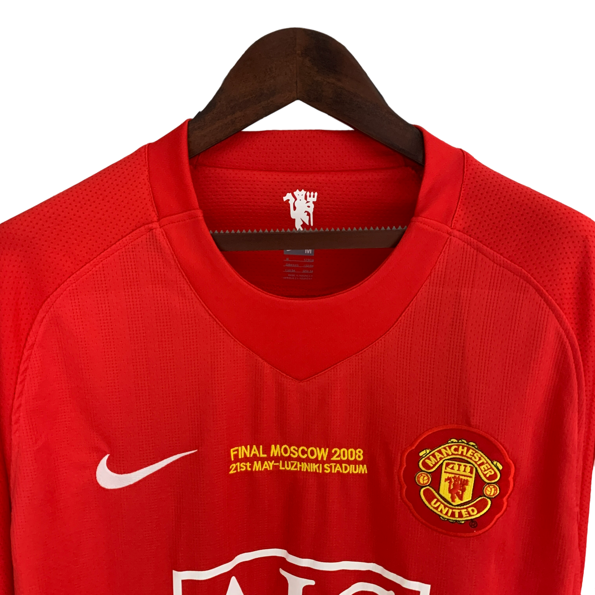 Manchester United Retro 2007/08 Long Sleeve Champions League Version Home (Free Personalisation)