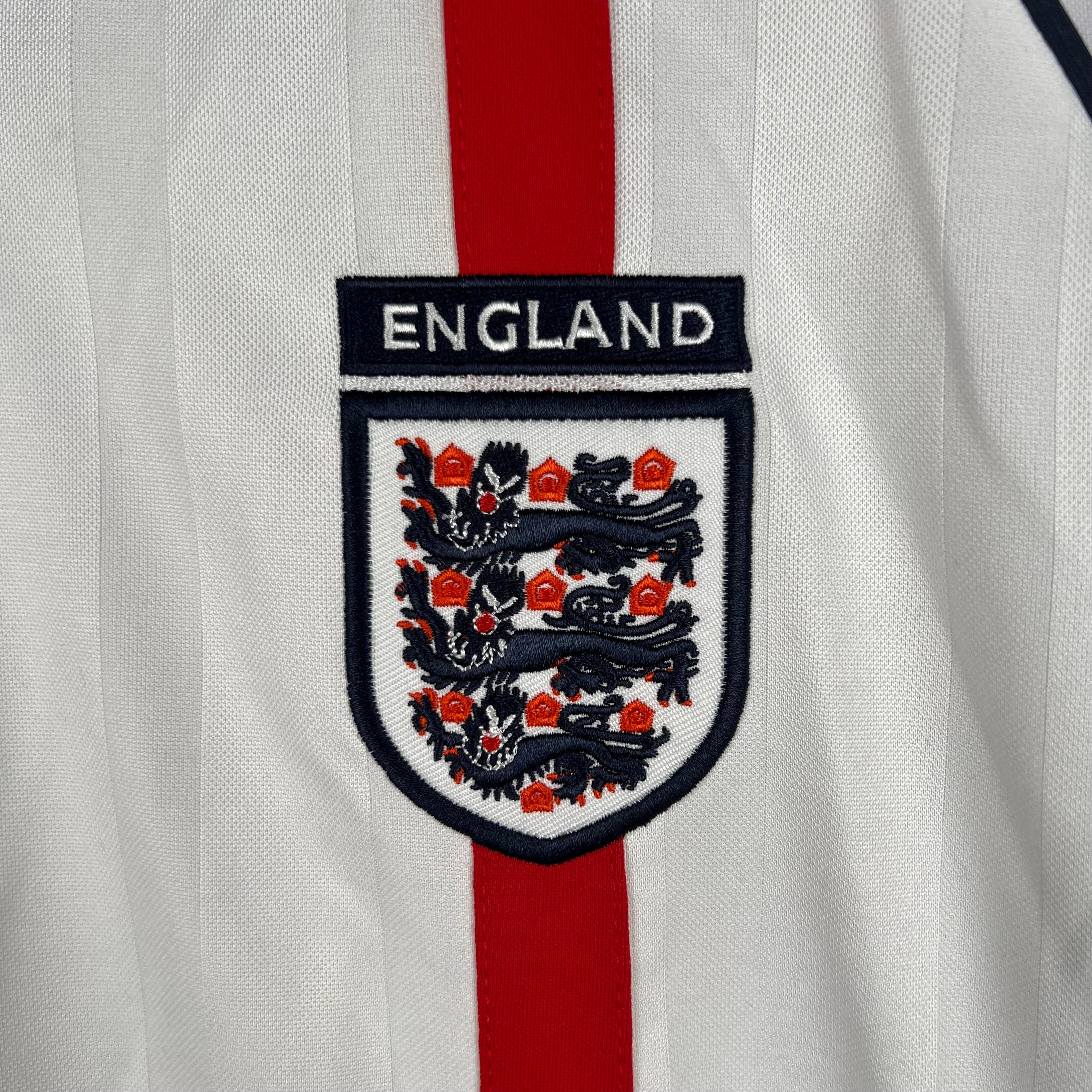 England Retro Long Sleeve 2002 Home (Free Personalisation)