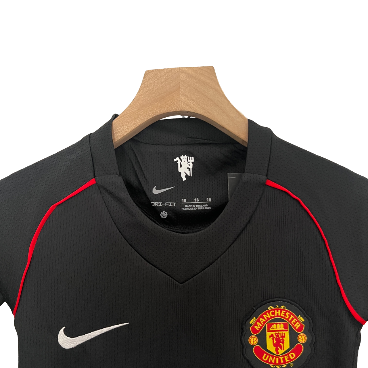 Manchester United 07/08 Kids Black (Free Personalisation)