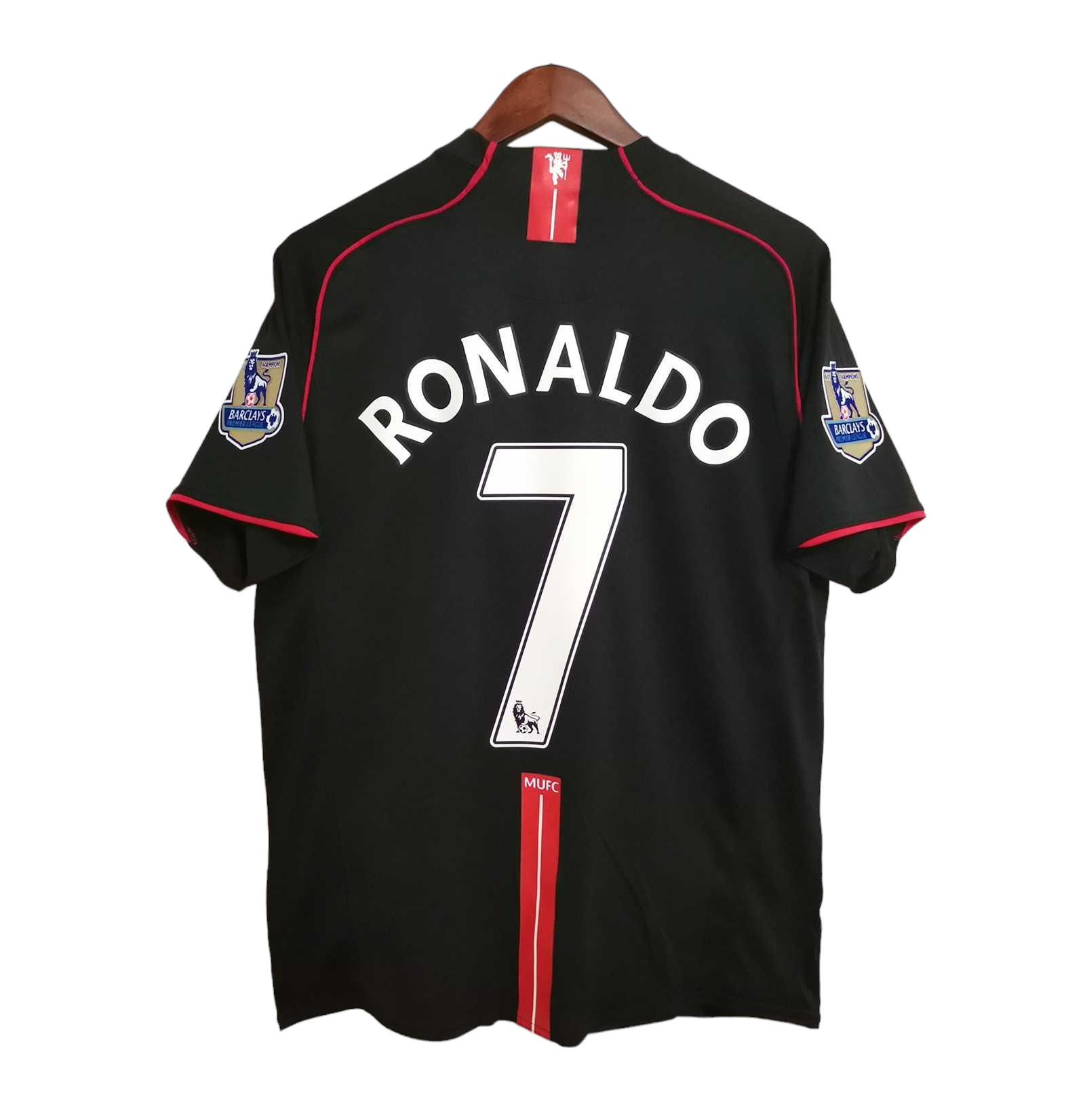 MANCHESTER UNITED RETRO 07/08 BLACK (Free Personalisation)