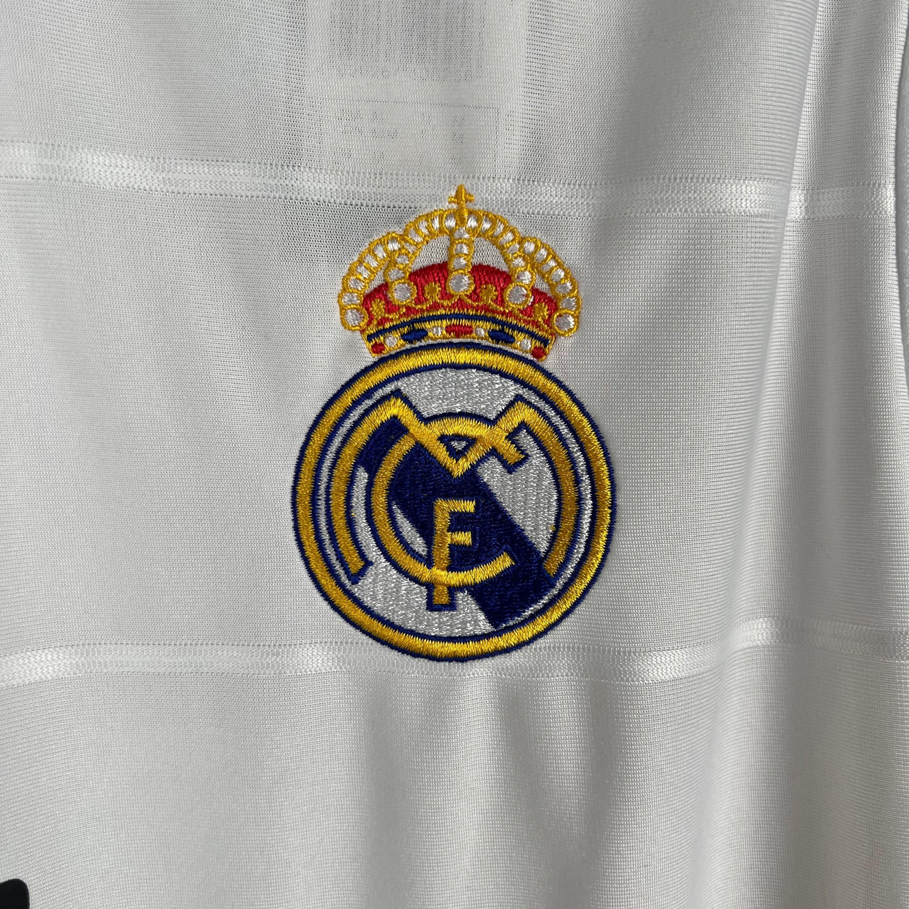 Real Madrid Retro Long Sleeve 2013/14 Home (Free Personalisation)