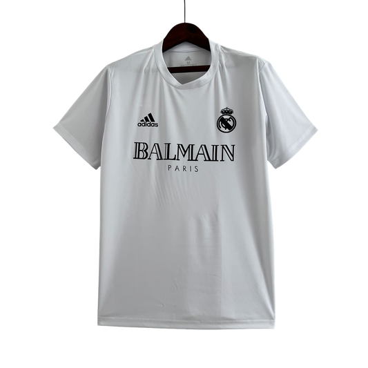 Real Madrid 23/24 Balmain White & Black (Free Personalisation)