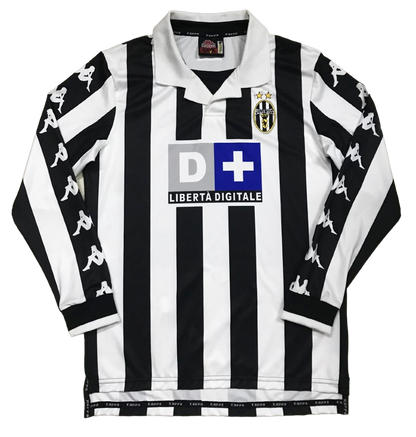 Juventus Long Sleeve Retro 1999/00 Home (Free Personalisation)