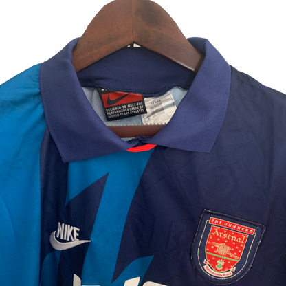 Arsenal Retro 95/96  long sleeve away (Free Personalisation)