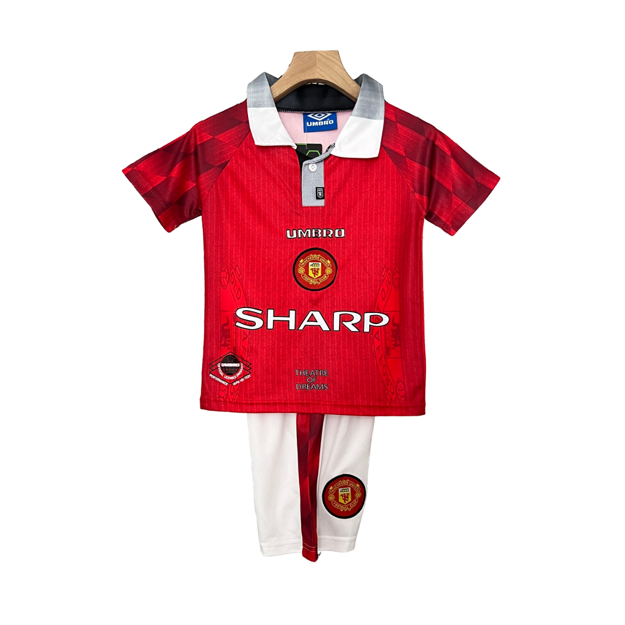 Manchester United Retro 96-97 Kids Home (Free Personalisation)