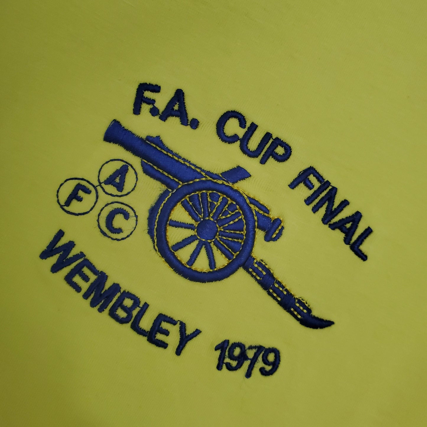 Arsenal Retro 71/79 long sleeve away yellow (Free Personalisation)