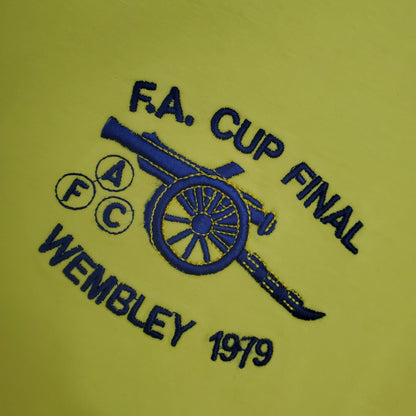 Arsenal Retro 71/79 long sleeve away yellow (Free Personalisation)