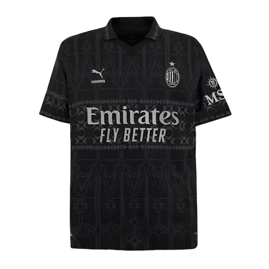 AC Milan x Pleasures 23/24 Black (Free Personalisation)