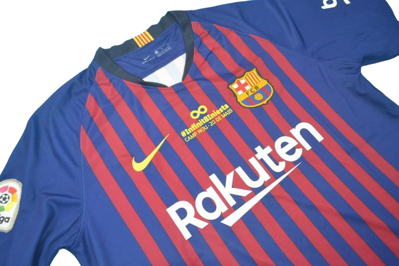 Barcelona Retro 18/19 Home Iniesta Version (Free Personalisation)