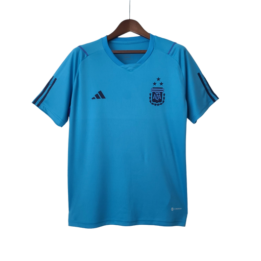 Argentina Retro 2022 Training Jersey Blue (Free Personalisation)
