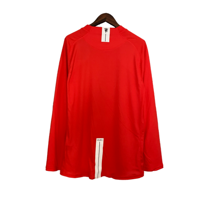 Manchester United Retro 2007/08 Long Sleeve Champions League Version Home (Free Personalisation)