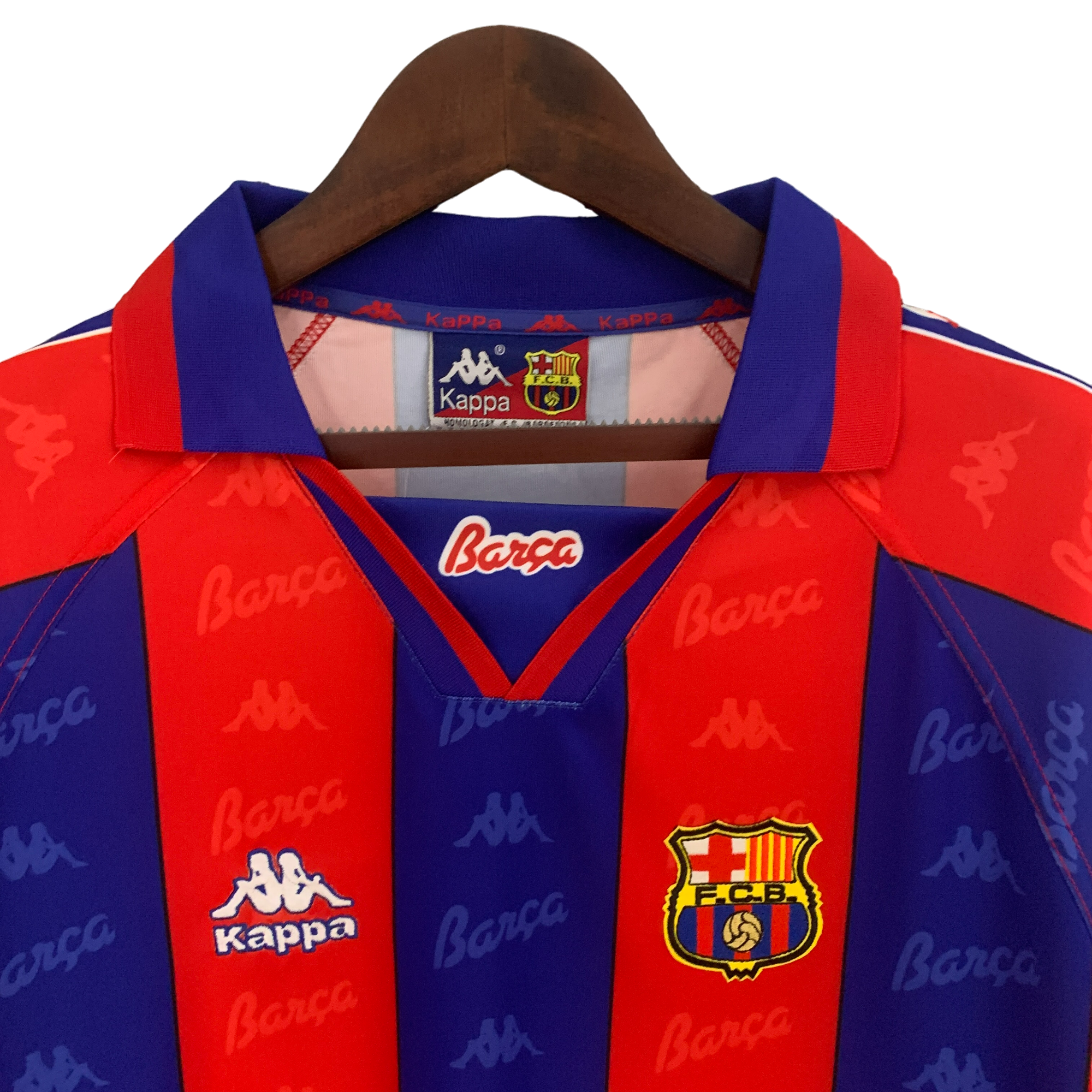 Barcelona Retro Long Sleeve 96/97 Home (Free Personalisation) (Free Personalisation)