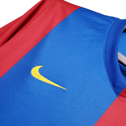 Barcelona Retro 06/07 Long Sleeve Home (Free Personalisation) (Free Personalisation)