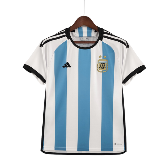 Argentina 2022 World Cup Jersey Home (Free Personalisation)