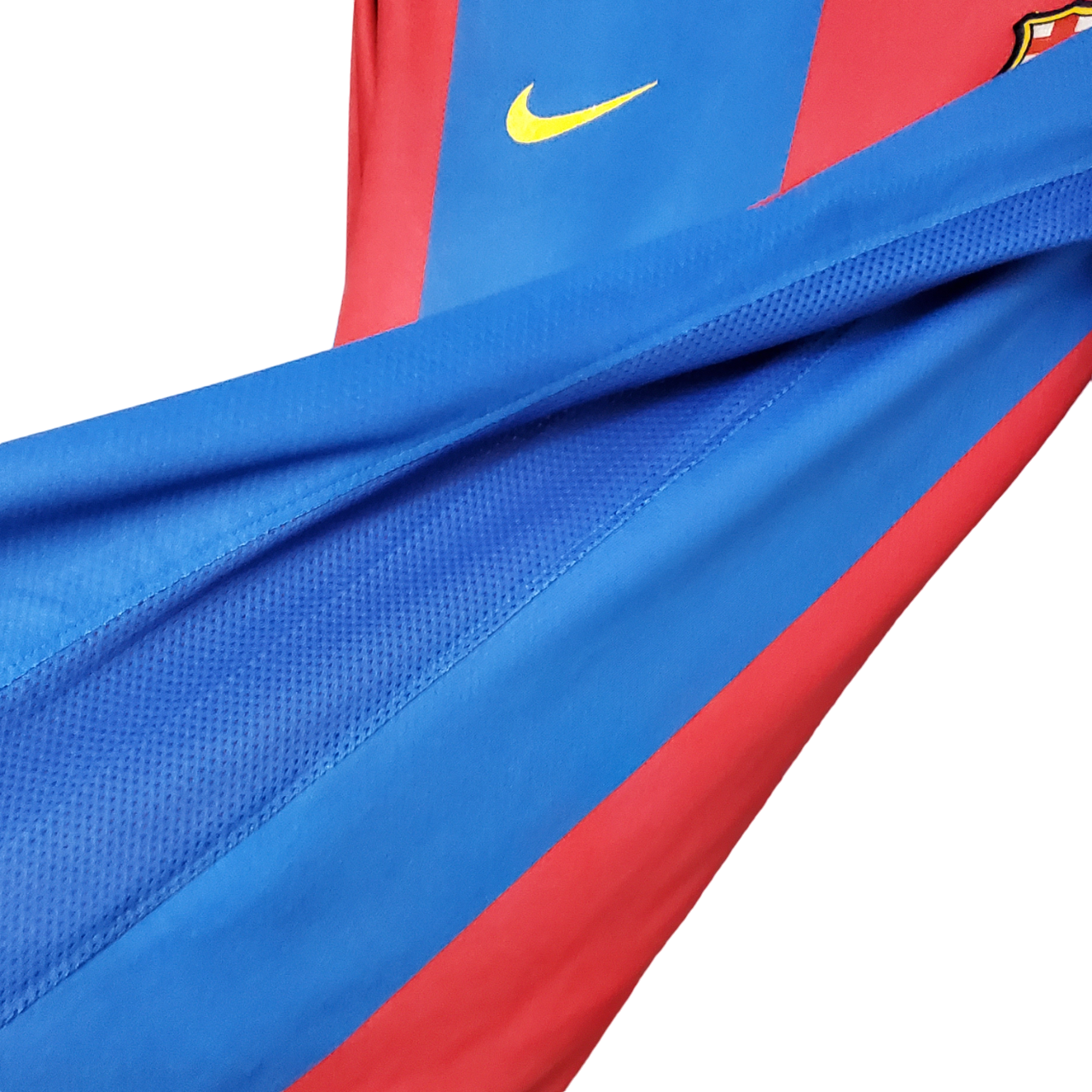 Barcelona Retro 06/07 Long Sleeve Home (Free Personalisation) (Free Personalisation)