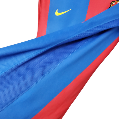 Barcelona Retro 06/07 Long Sleeve Home (Free Personalisation) (Free Personalisation)