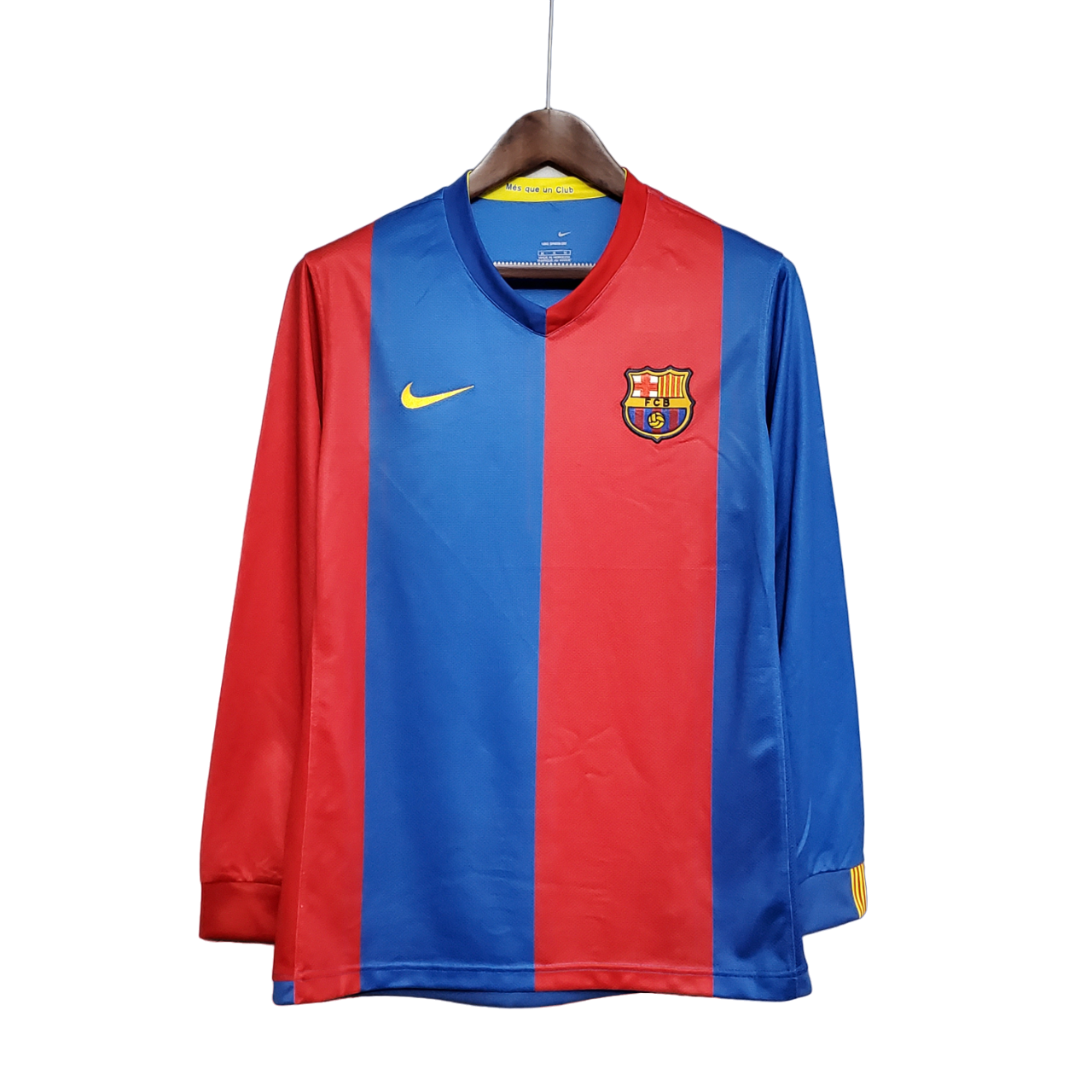 Barcelona Retro 06/07 Long Sleeve Home (Free Personalisation) (Free Personalisation)