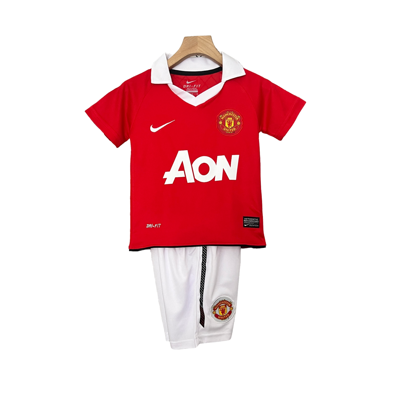 Manchester United Retro 10-11 Kids Home (Free Personalisation)