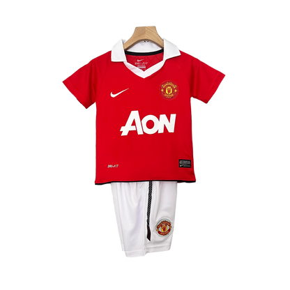 Manchester United Retro 10-11 Kids Home (Free Personalisation)