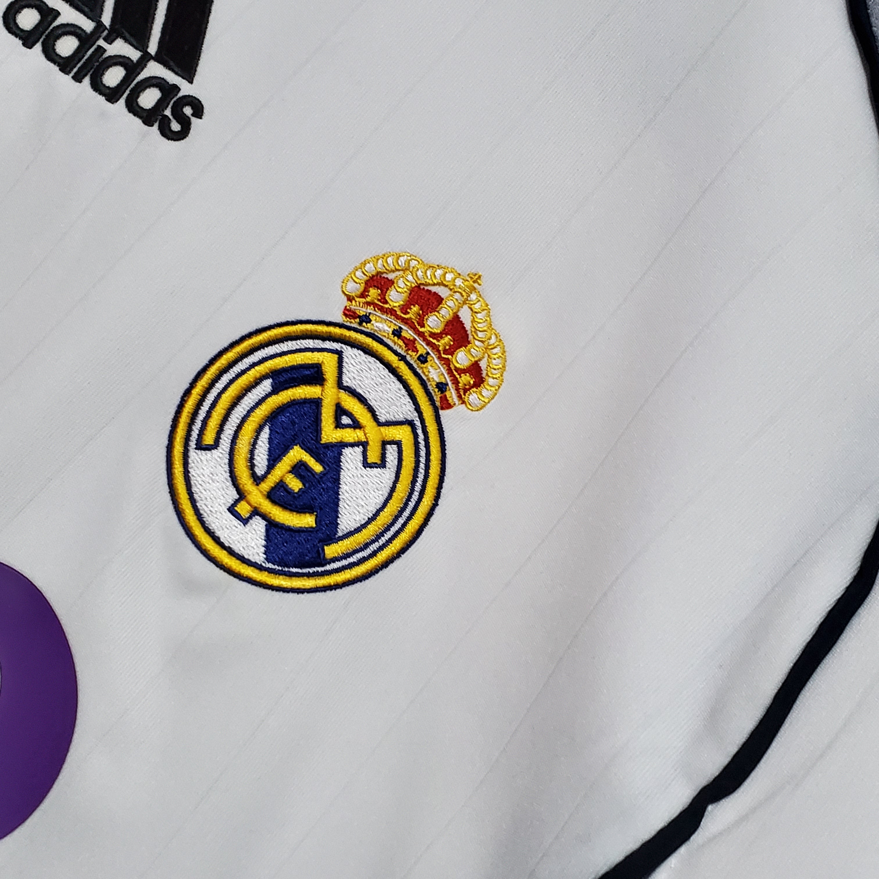 Real Madrid Retro Long Sleeve 2006/07 Home (Free Personalisation)