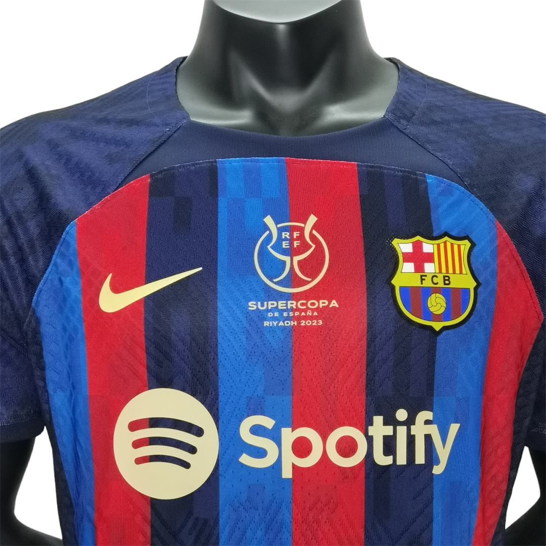 Barcelona 22/23 Home Supercopa de Espana (Free Personalisation)