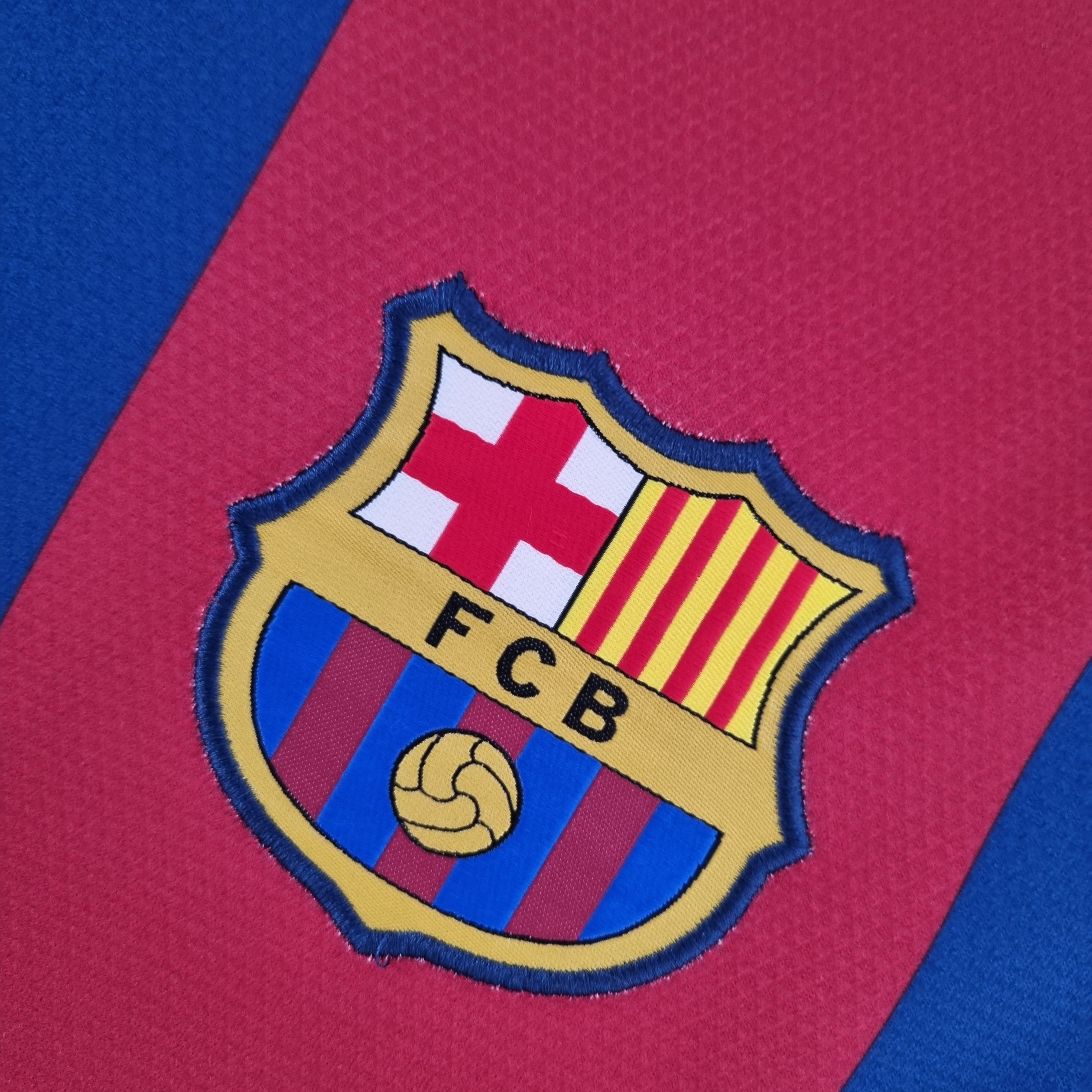 Barcelona Retro Long Sleeve 10/11 UEFA Champions League Home (Free Personalisation)