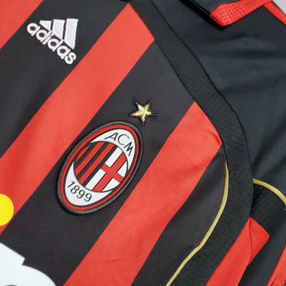 AC Milan Retro 06/07 Long Sleeve Home (Free Personalisation)
