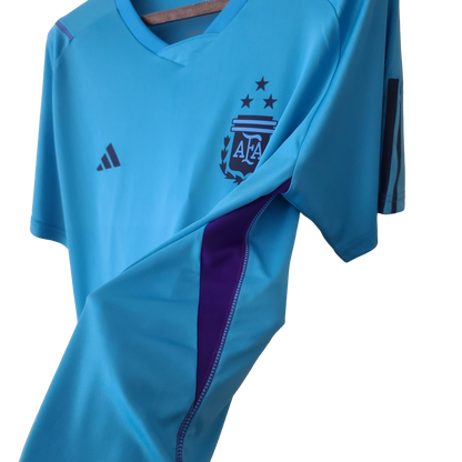 Argentina Retro 2022 Training Jersey Blue (Free Personalisation)