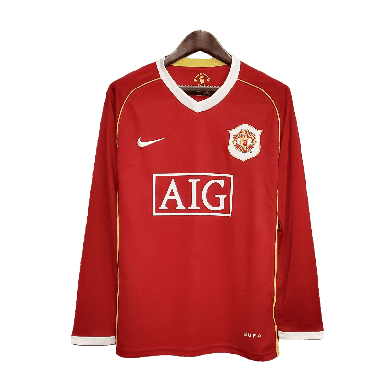 Manchester United Retro 2006/07 Long Sleeve Home (Free Personalisation)