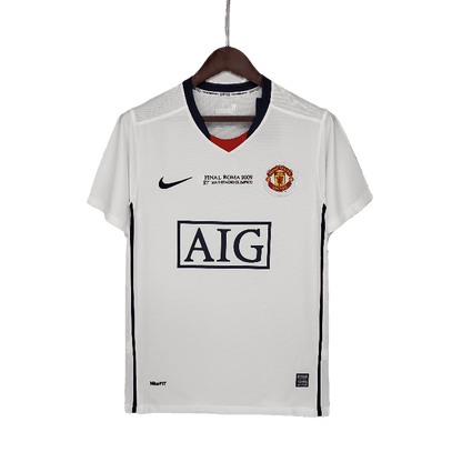 Manchester United Retro 2008/09 Champions League Away White (Free Personalisation)