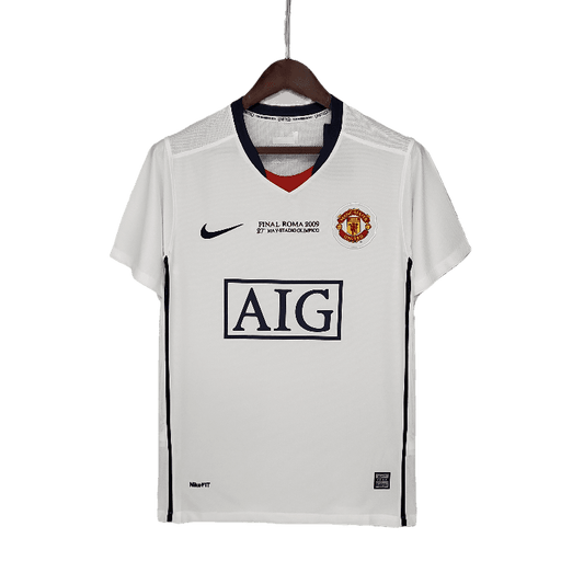 Manchester United Retro 2008/09 Champions League Away White (Free Personalisation)