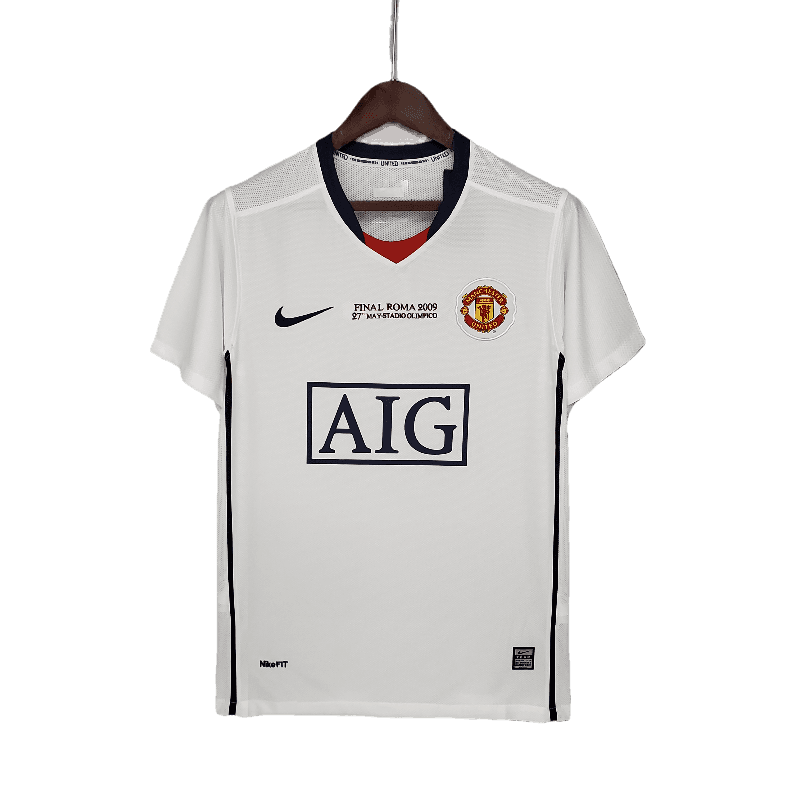 Manchester United Retro 2008/09 Champions League Away White (Free Personalisation)