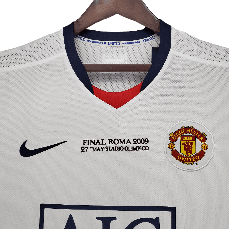 Manchester United Retro 2008/09 Champions League Away White (Free Personalisation)