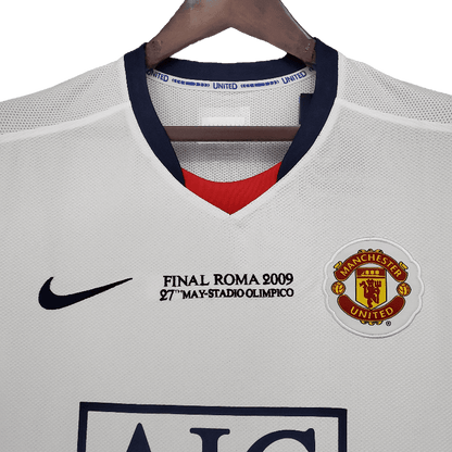 Manchester United Retro 2008/09 Champions League Away White (Free Personalisation)