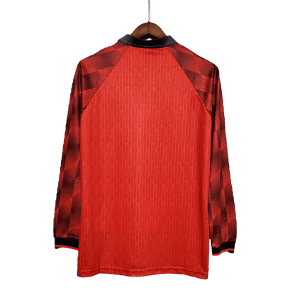 Manchester United Retro Long Sleeve 1996 Home (Free Personalisation)