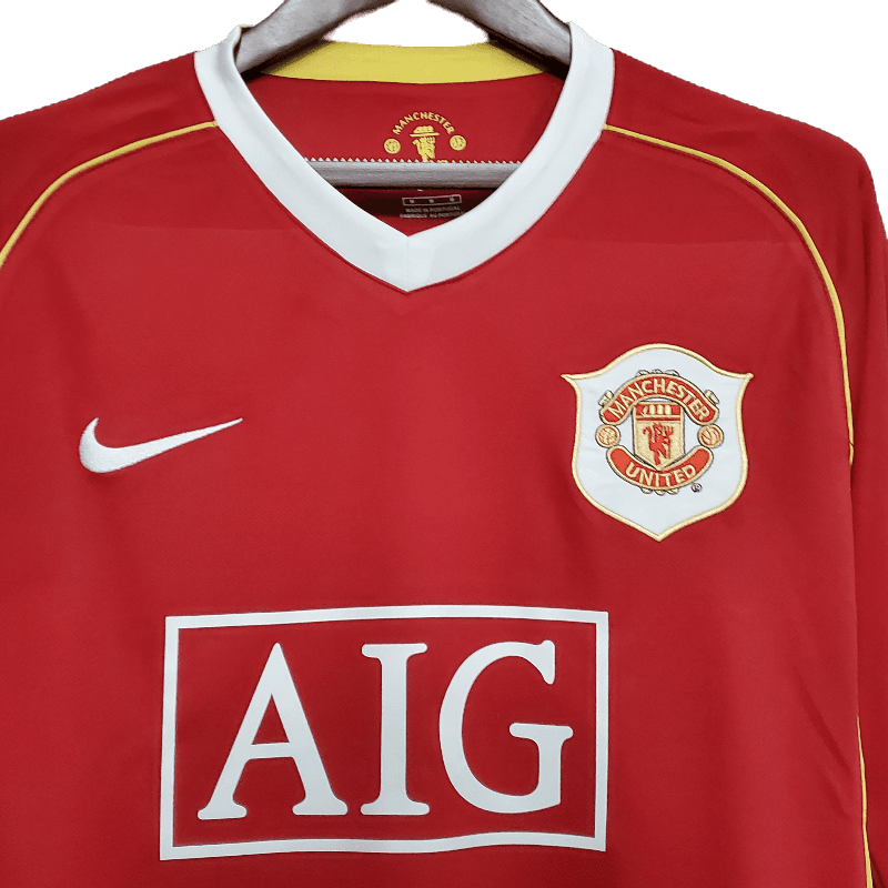 Manchester United Retro 2006/07 Long Sleeve Home (Free Personalisation)
