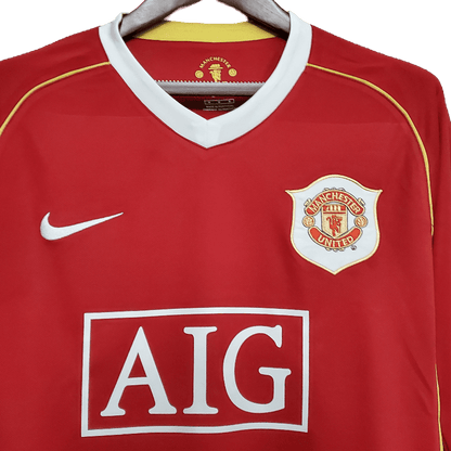 Manchester United Retro 2006/07 Long Sleeve Home (Free Personalisation)