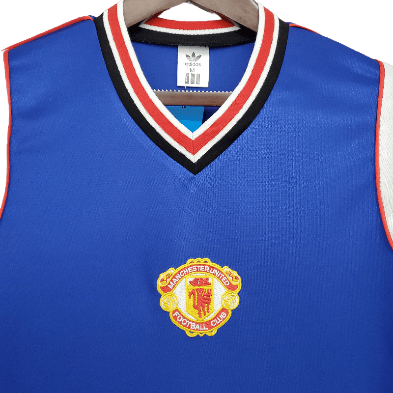 Manchester United Retro 1985/86 Away Blue (Free Personalisation)