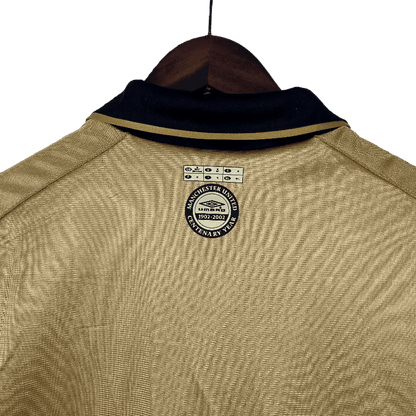 Manchester United Retro 2001/02 Home 100th Anniversary Edition (Free Personalisation)