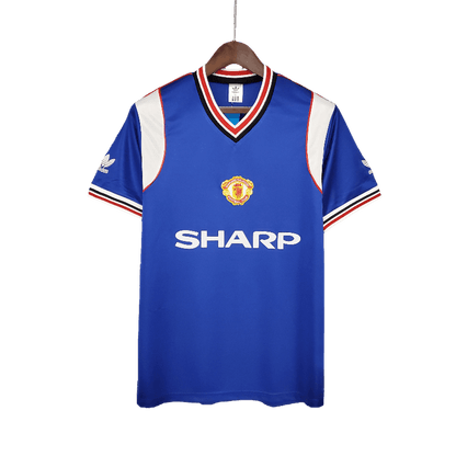 Manchester United Retro 1985/86 Away Blue (Free Personalisation)