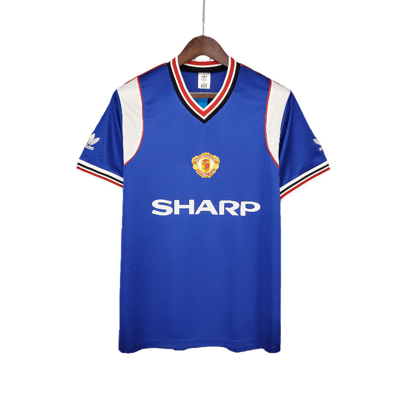 Manchester United Retro 1985/86 Away Blue (Free Personalisation)