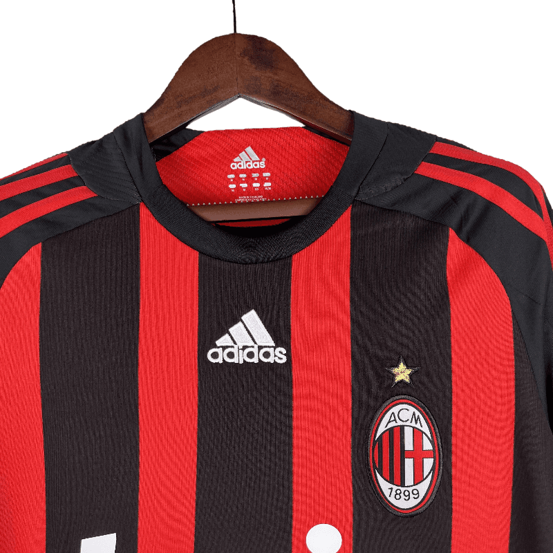 AC Milan Retro 2008/09 Long Sleeve Home (Free Personalisation)