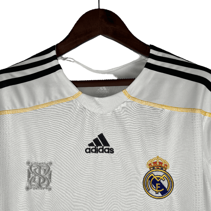 Real Madrid Retro 2009/10 Long Sleeve Home (Free Personalisation)