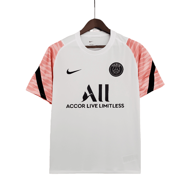 PSG 2021/22 Training Suit White Pink (Free Personalisation)