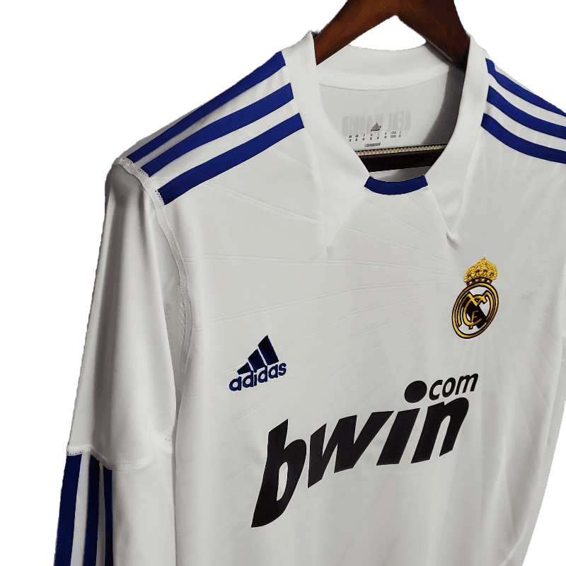 Real Madrid Retro 2010/11 Long Sleeve Home (Free Personalisation)