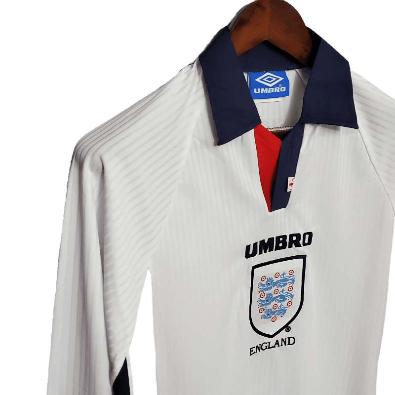 England Retro Long Sleeve 1998 Home (Free Personalisation)