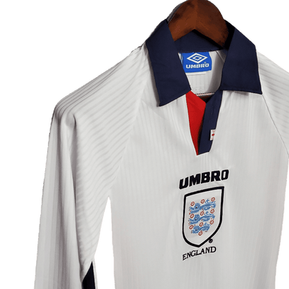 England Retro Long Sleeve 1998 Home (Free Personalisation)